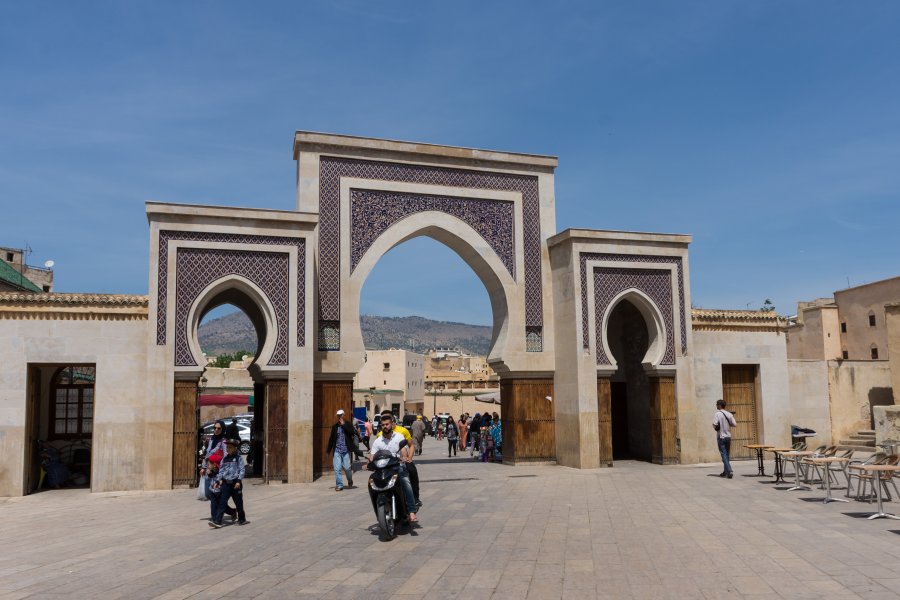 Entrée dans la Medina de Fès, Maroc