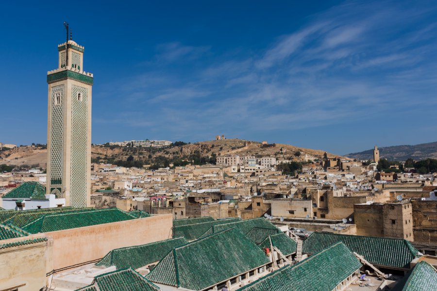 Vue sur la ville de Fès, Maroc