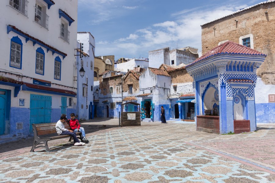 Place El Hauta, Chefchaouen, Maroc