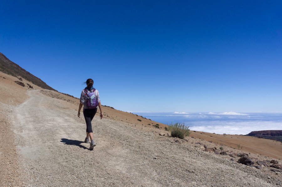 Ascension du Teide par la Montaña blanca, Tenerife