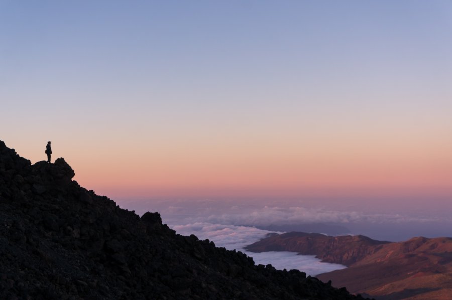 Coucher de soleil depuis le Teide, Tenerife