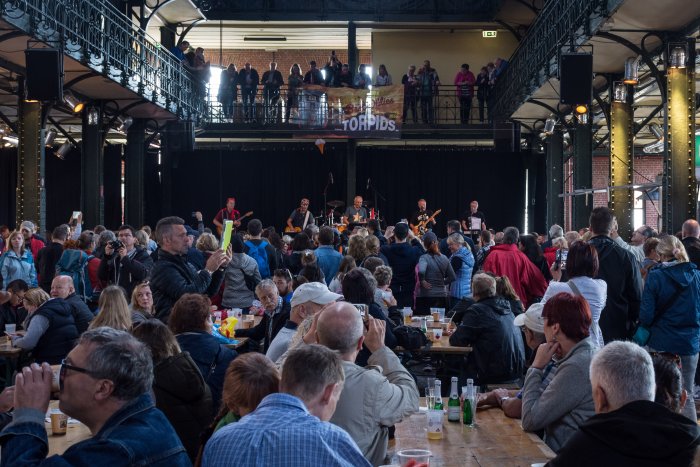 Concert au marché d'Hambourg