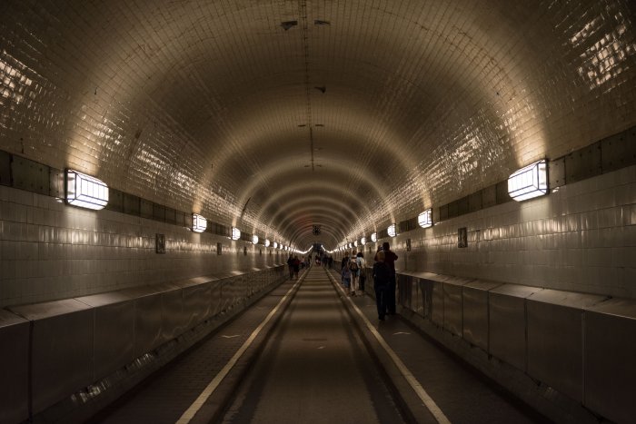 Tunnel piéton à Hambourg