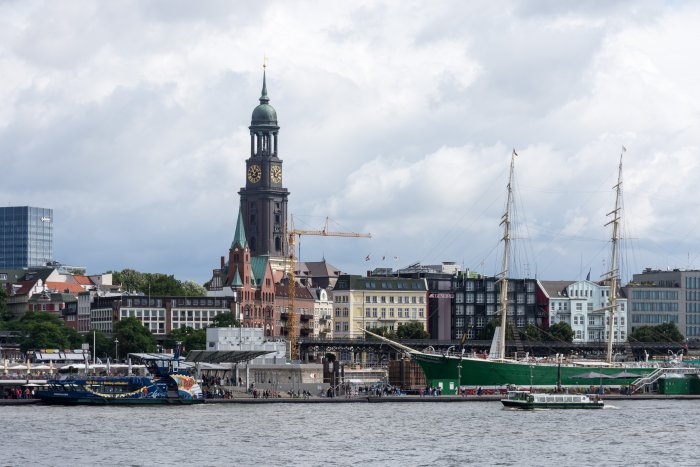 Le port d'Hambourg, Allemagne