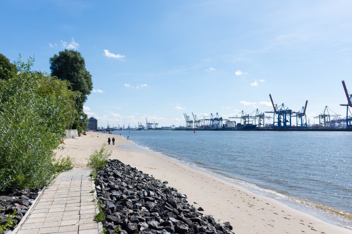 Plage de Elbstrand, Hambourg