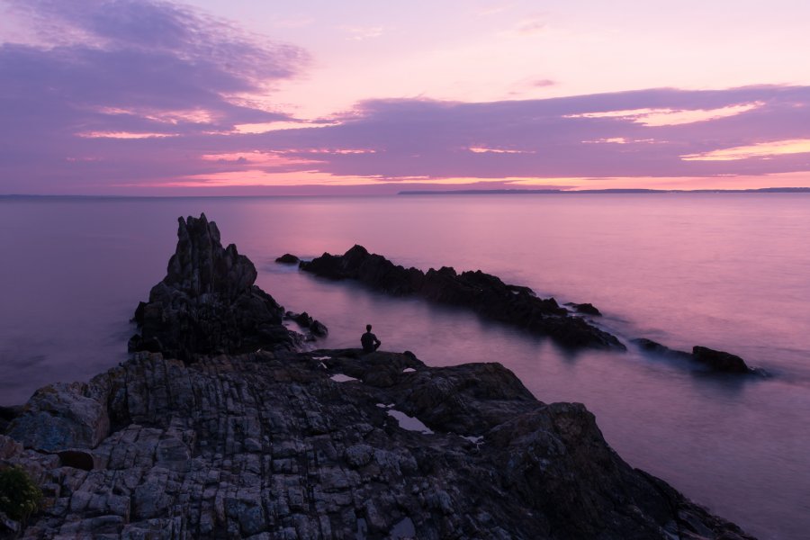 Coucher de soleil en Bretagne