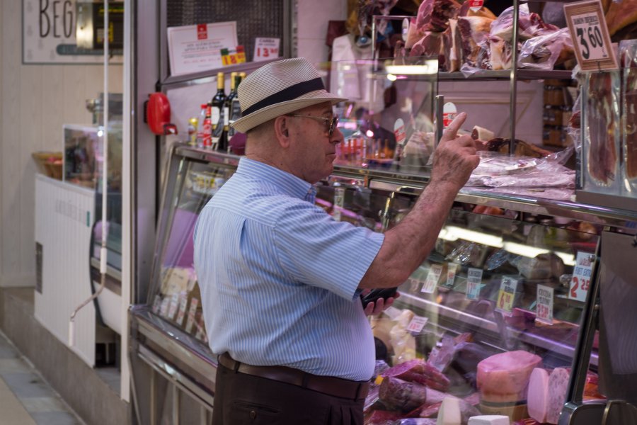 Marché couvert à Valence, Espagne