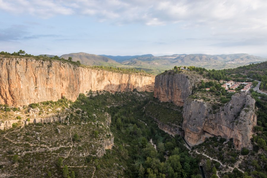 Lever de soleil à Chulilla, Espagne