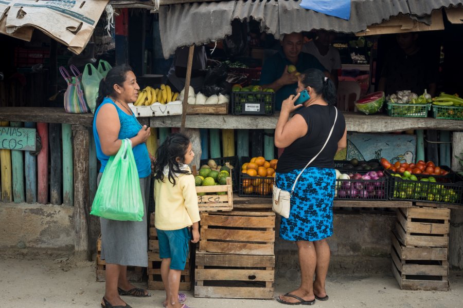 Marché de fruits et légumes à Holbox