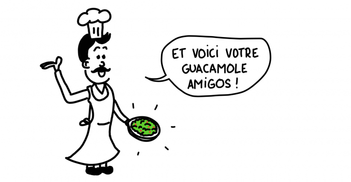 Dessin : Et voici votre guacamole amigos