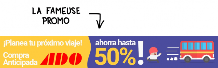 Dessin : promotion anticipada sur les bus ADO