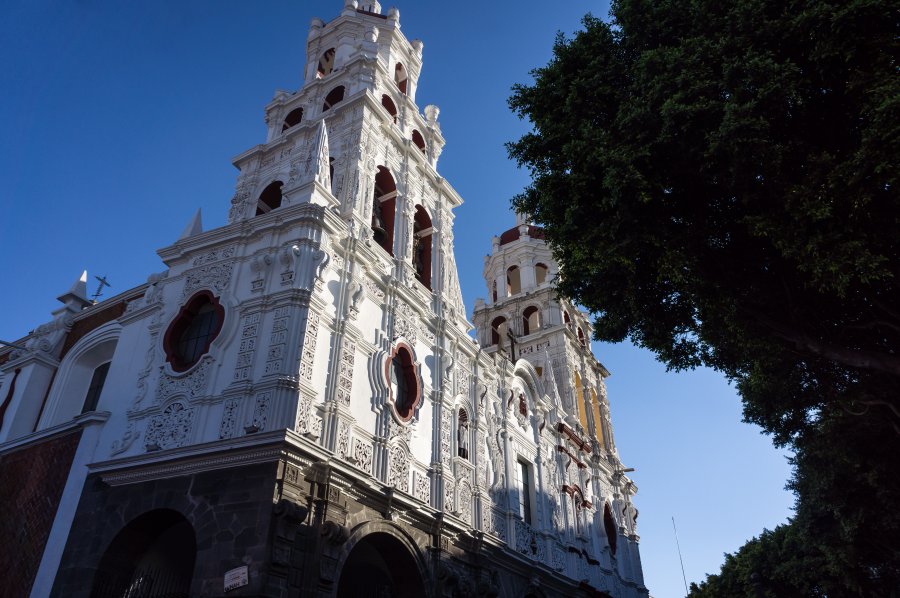 Église à Puebla, Mexique