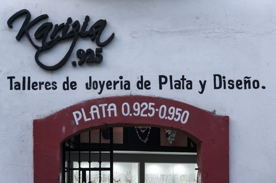 Vente de bijoux en argent à Taxco