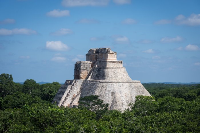 Temple d'Uxmal, Yucatán, Mexique