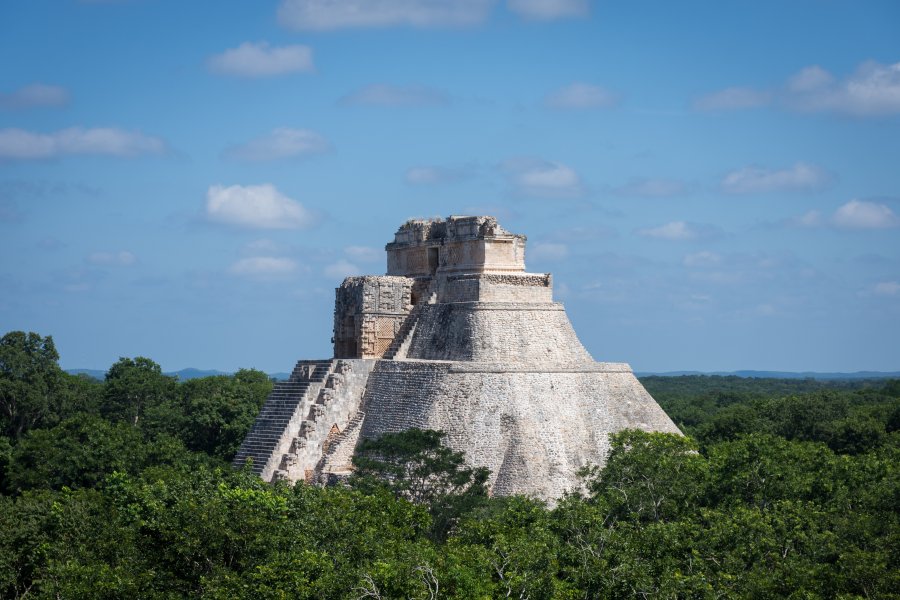 Temple d'Uxmal, Yucatán, Mexique