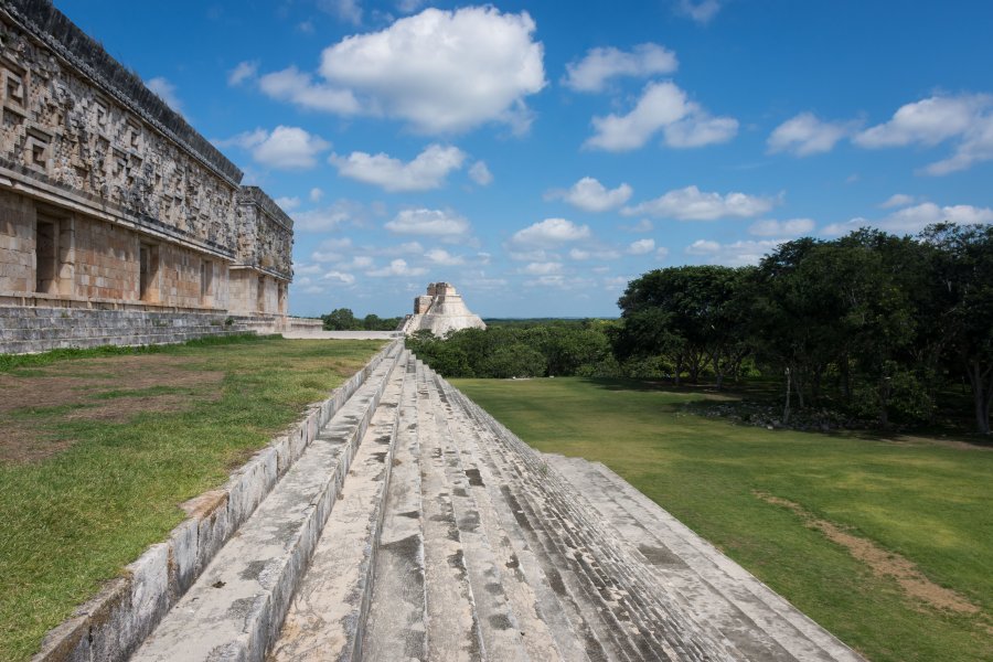 Temple d'Uxmal, Yucatán, Mexique