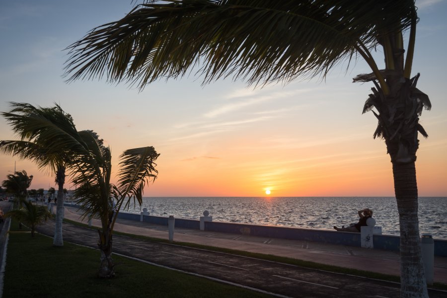 Coucher de soleil à Campeche