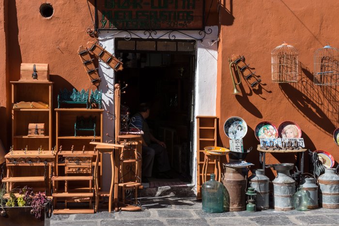 Brocante à Puebla, Mexique