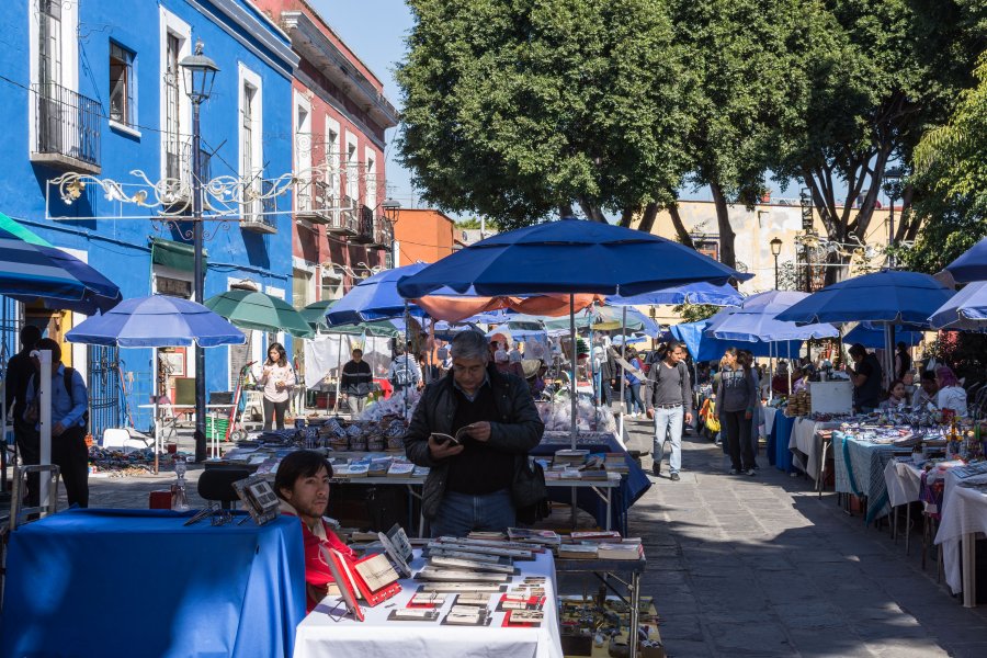 Marché aux puces à Puebla