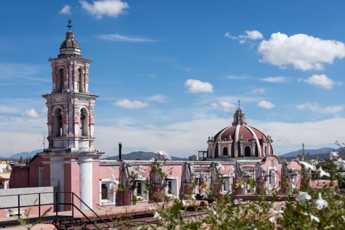 Vue depuis le musée Amparo, Puebla