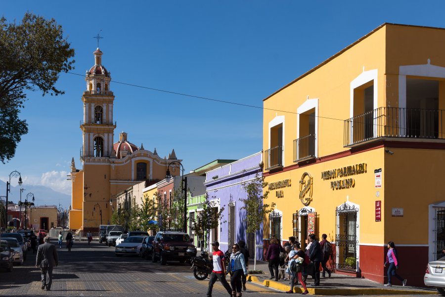 Village de Cholula, Puebla, Mexique