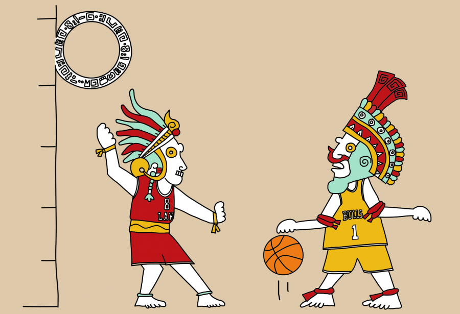 Dessin : le jeu de balle maya était-il en fait du basketball ?