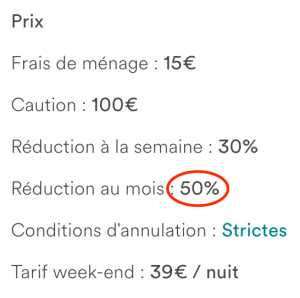 Réduction Airbnb