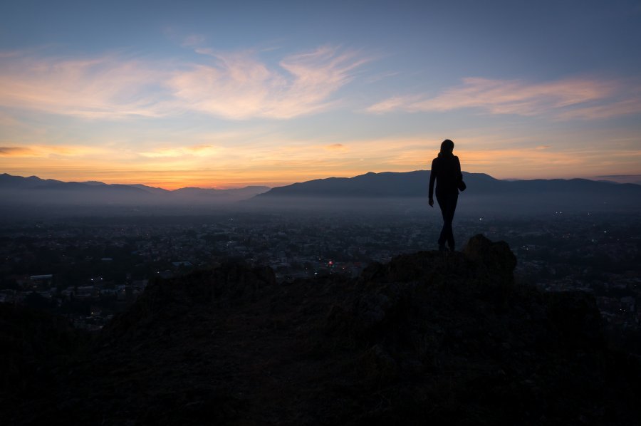 Lever de soleil sur Oaxaca, Mexique