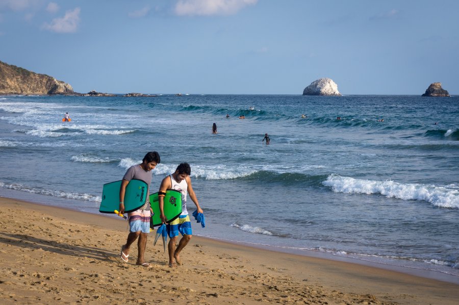 Plage de San Agustinillo, Mexique