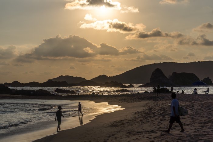 Plage de San Agustinillo, Mexique