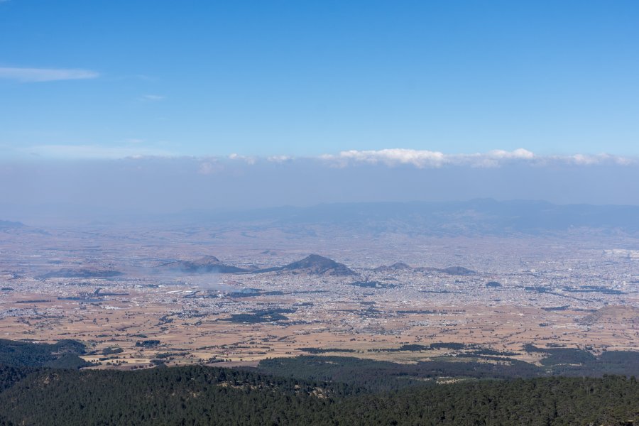 Ville de Toluca et pollution