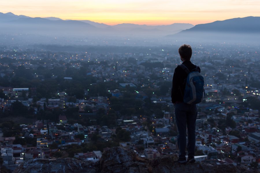 Lever de soleil sur Oaxaca, Mexique