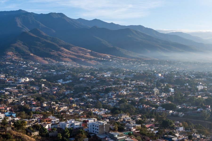 Lever de soleil sur Oaxaca, Mexique