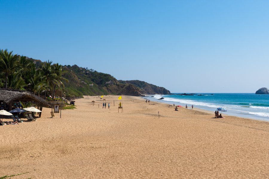 Plage de San Agustinillo, Mexique