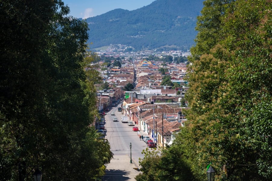 Vue depuis l'église de Guadalupe, San Cristóbal de Las Casas