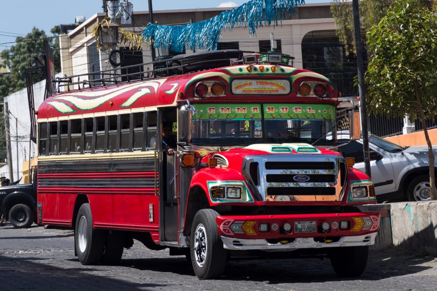 Chicken bus du Guatemala