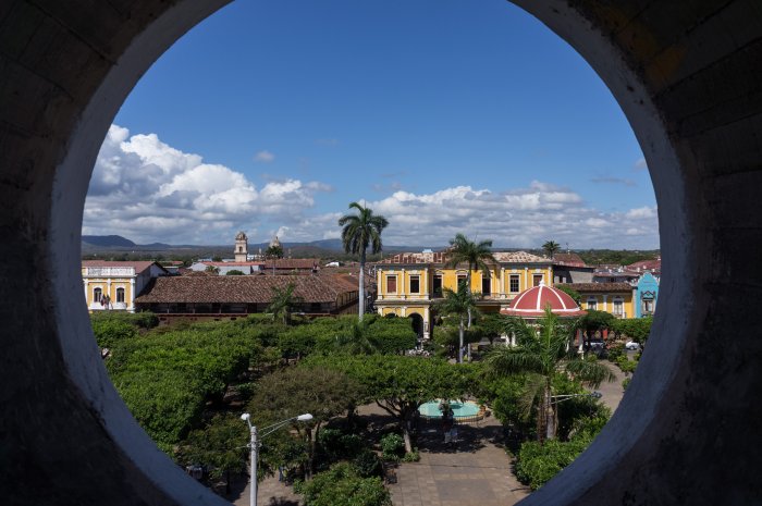 Vue sur le zocalo de Grenade, Nicaragua