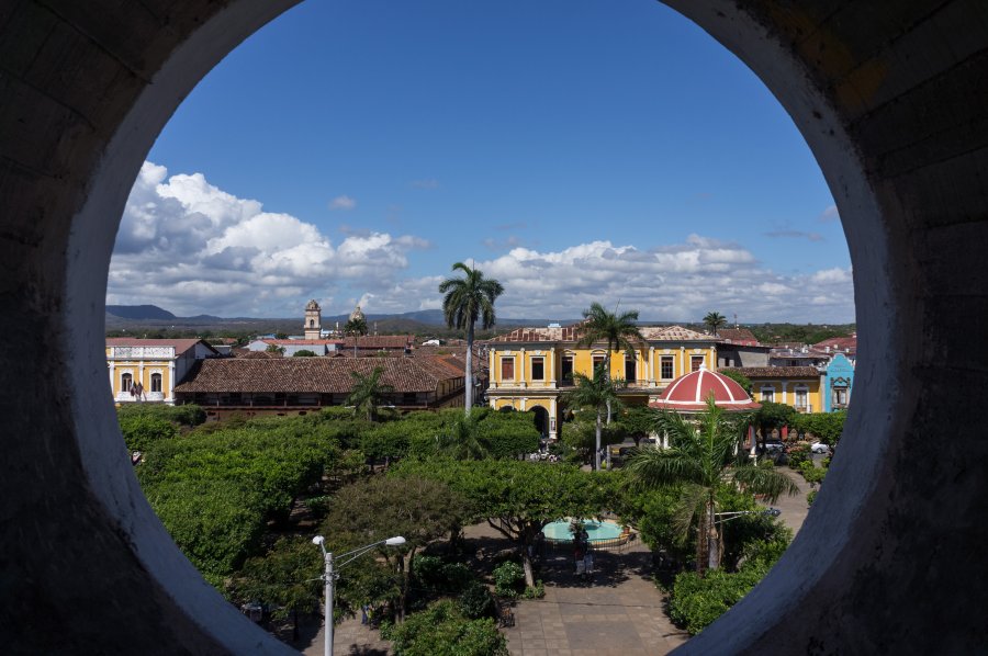 Vue sur le zocalo de Grenade, Nicaragua