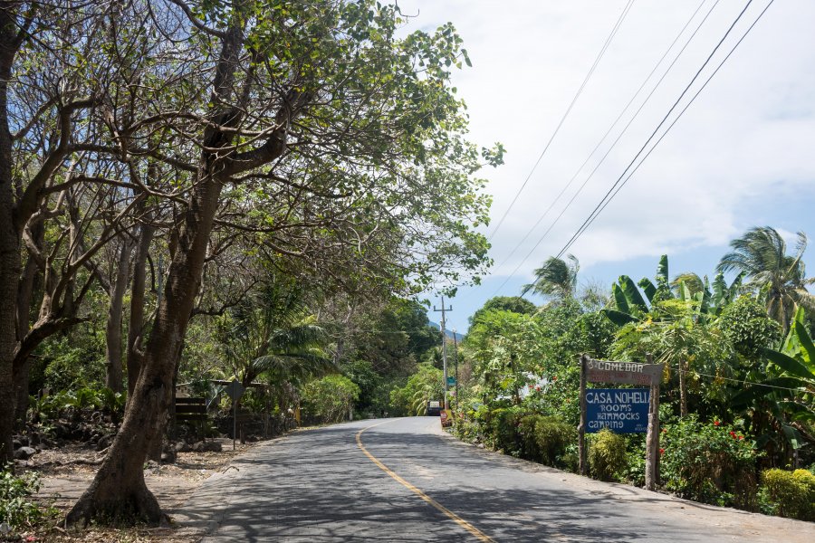 Route de l'île d'Ometepe près de Santo Domingo