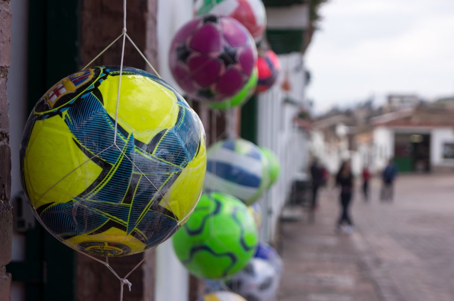 Ballons à Monguí, Colombie