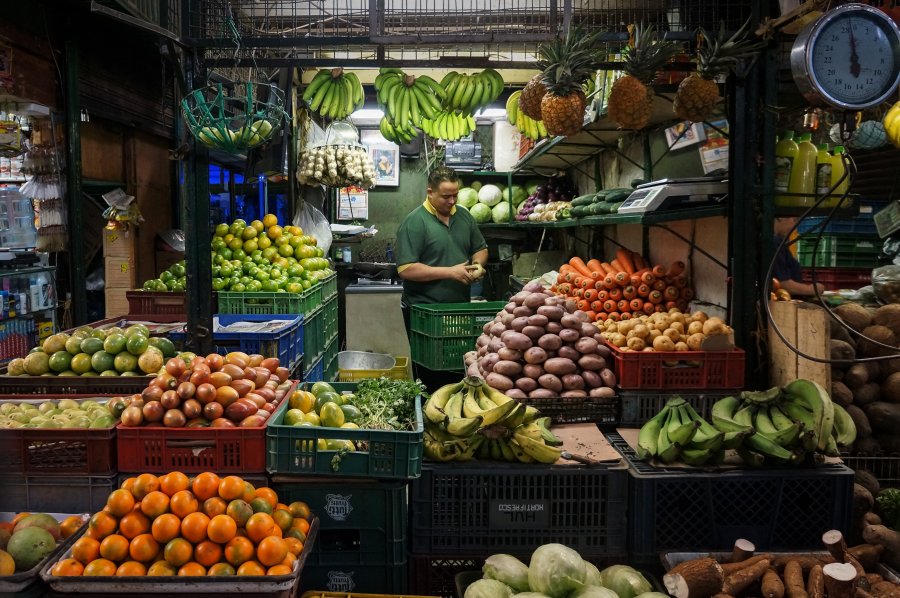 Marché de fruits exotiques à Minorista, Medellín