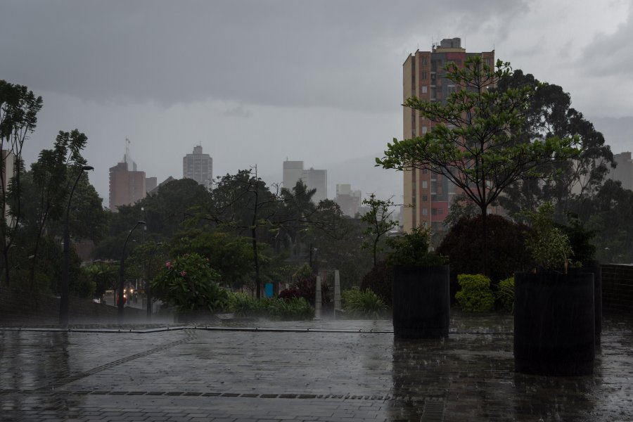 Medellín sous la pluie