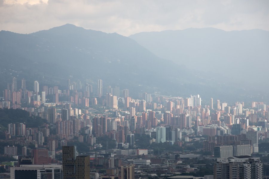 Vue sur Medellín, Colombie