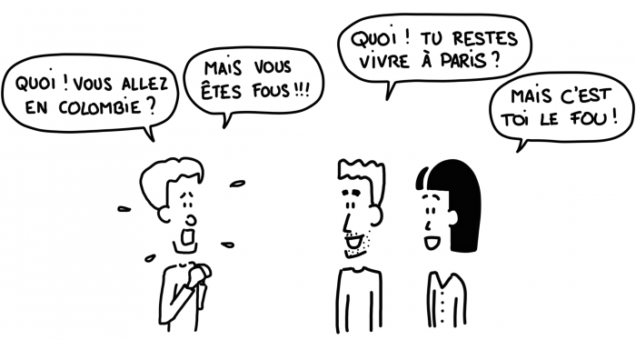 Dessin : Quoi vous allez en Colombie ?