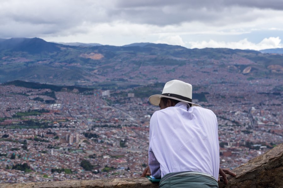 Vue sur Bogota depuis le Cerro de Monserrate
