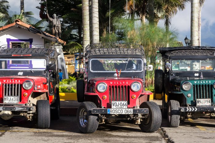 Jeeps willy à Salento, Colombie