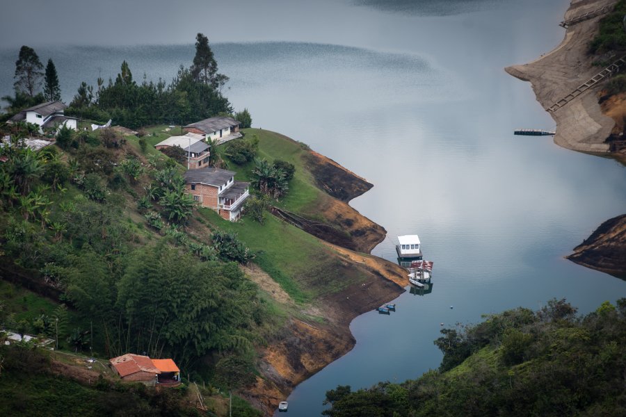 Vue depuis le Peñon de Guatapé ou Piedra del Peñol