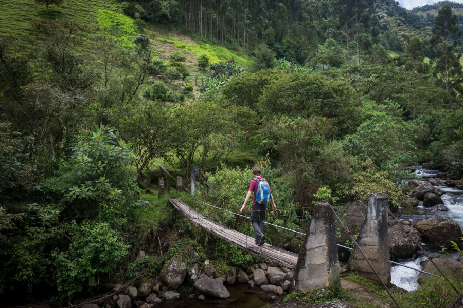 Randonnée près de Jardín, Colombie