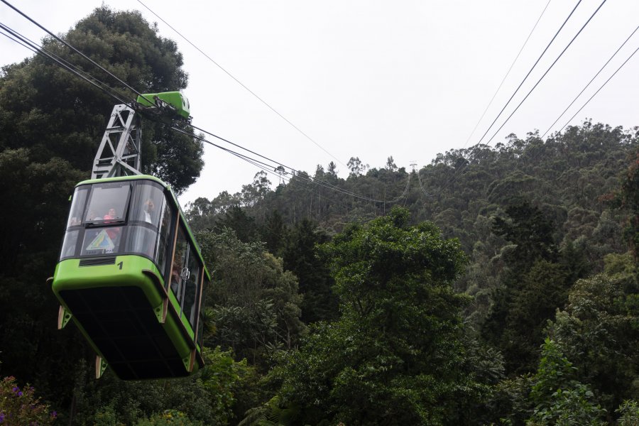 Funiculaire à Bogota, Colombie