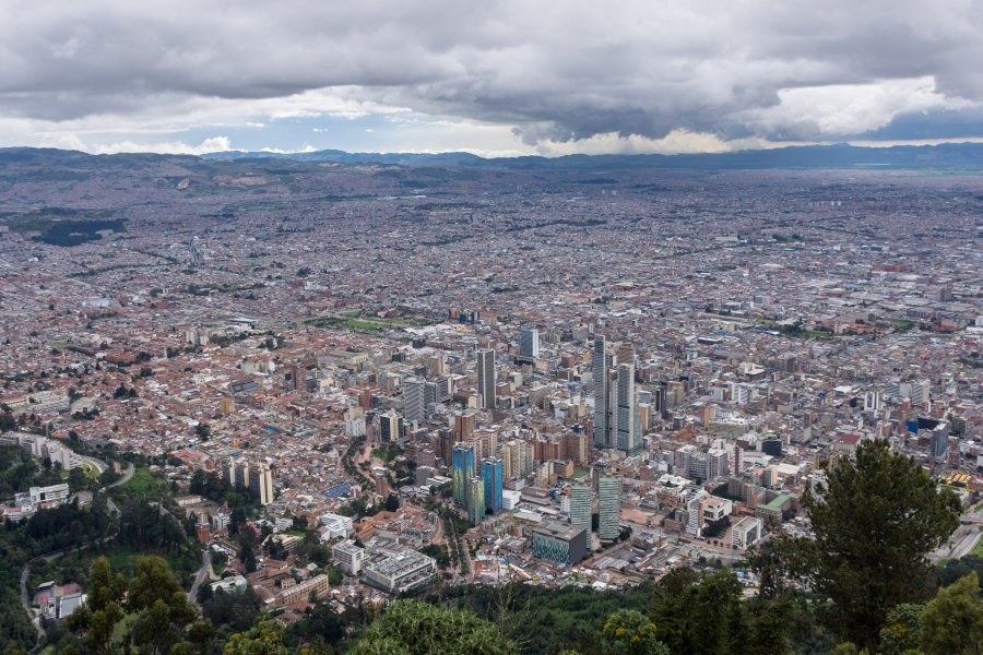 Vue sur Bogota depuis le Cerro de Monserrate